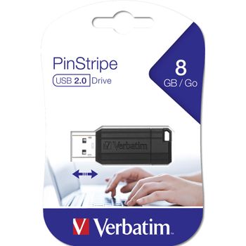 Artikelbild des Artikels “Verbatim Store  n  Go Pinstripe USB 2.0 / black              8GB “