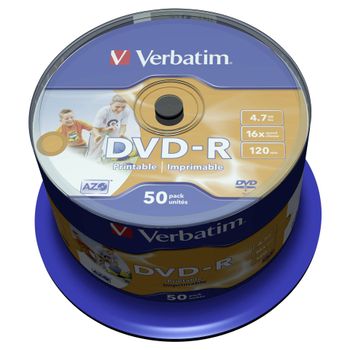 Immagine del prodotto “Verbatim 43533 DVD vergine 4,7 GB DVD-R 50 pz ”