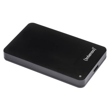 Product image of the product “Intenso Memory Case 500 GB External Hard Drive (6.35 cm (2.5 inch) 5400 RPM, 8 MB Cache, USB 3.0), certified refurbished, black ”