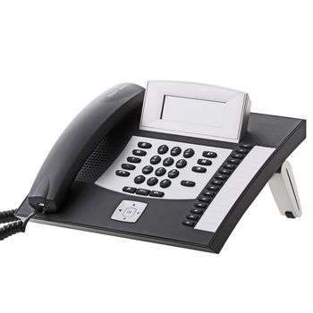 Artikelbild des Artikels “Auerswald COMfortel 1600 Systemtelefon, ISDN Headsetanschluss, Freisprechen, Touchscreen Beleuchtetes Display Schwarz, Silber “