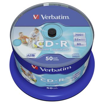 Artikelbild des Artikels “Verbatim 43438 CD-R 80 Rohling 700 MB 50 St. Spindel Bedruckbar “