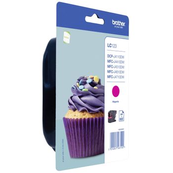 Image du produit “Brother LC123M - Cartouche d'encre originale – Magenta ”