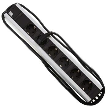 Product image of the product “Bachmann 300000 power strip 19 inch 6fach black, anthracite Schutzkontakt 1 pc(s) ”