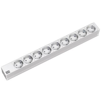 Image du produit “Bachmann 333.401 19 Zoll réseauschrank-multiprise 1 HE Schutzkontaktsteckdose gris clair ”