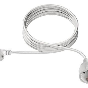 Product image of the product “Bachmann 341.200S Strom extension cable 16 A white 2.00 m H05VV-F 3G 1,5 mm² ”