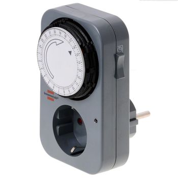 Image du produit “Brennenstuhl 1506450 Steckdosen-Zeitschaltuhr analogique Tagesprogramm IP20 ”