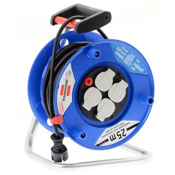 Product image of the product “Brennenstuhl 1218050 Kabeltrommel 25.00 m black Schutzkontakt-plug ”