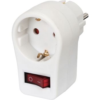 Product image of the product “Brennenstuhl Adapterplug  1 Steckd. + Schalter white ”