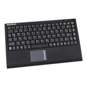 Artikelbild des Artikels “Keysonic ACK-540U+ USB Tastatur Deutsch, QWERTZ Schwarz Integriertes Touchpad, Maustasten “