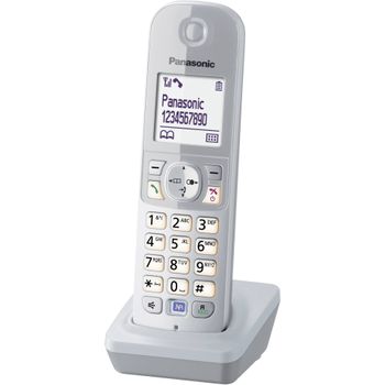 Artikelbild des Artikels “Panasonic Mobilteil KX-TG681 für KX-TG68xx Serie inkl. Ladeschale silber “