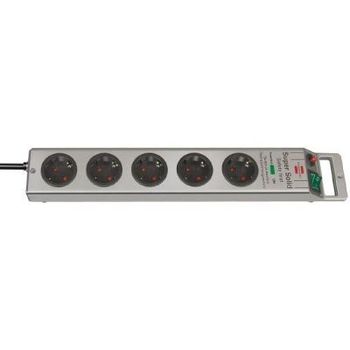 Product image of the product “Brennenstuhl 1153340315 overvoltage protection-power strip 5fach silver Schutzkontakt 1 pc(s) ”