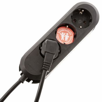 Product image of the product “Bachmann 388.170 power strip black Schutzkontakt 1 St. ”