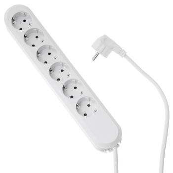 Product image of the product “Bachmann 381.249K power strip 6fach white Schutzkontakt 1 St. ”