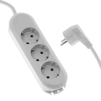 Product image of the product “Bachmann 388272 power strip 3fach white Schutzkontakt 1 St. ”