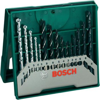 Artikelbild des Artikels “Bosch Accessories 2607019675 X-Line 15teilig Universal-Bohrersortiment Metall, Stein, Beton, Holz, Mauerwerk “