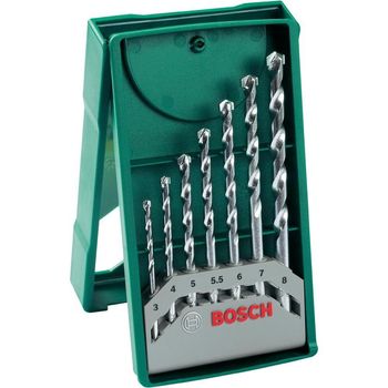 Artikelbild des Artikels “Bosch Accessories Promoline 2607019581 Stein-Spiralbohrer-Set 7teilig 3 mm, 4 mm, 5 mm, 5.5 mm, 6 mm, 7 mm, 8mm Zylinderschaft “