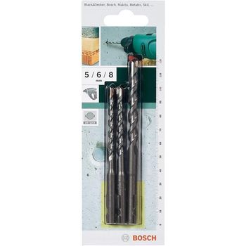 Artikelbild des Artikels “Bosch Accessories 2609256908 Beton-Spiralbohrer-Set 5 mm, 6 mm, 8 mm SDS-Quick 1 St. “