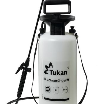 Tukan Drucksprüher 5 Liter | Gartenspritze und Sprühgerät für den Pflanzenschutz | 5 L Füllinhalt | Verstellbare Düse | Sprühflasche für Pflanzen | Effizientes Sprühen für Haus & Garten  