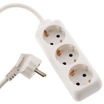 Product image of the product “Bachmann 387.270S power strip 3fach white Schutzkontakt 1 St. ”