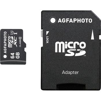Artikelbild des Artikels “AgfaPhoto MicroSDXC UHS-I   64GB High Speed Class 10 U1 + Adapter “
