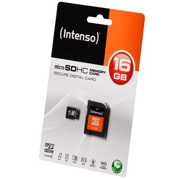 Artikelbild des Artikels “Intenso 16GB microSDHC Class 4 + SD-Adapter “