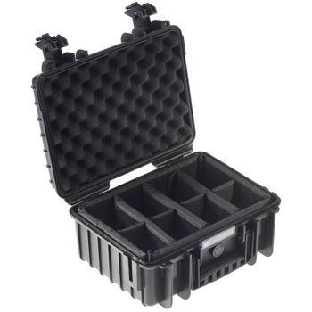 Immagine del prodotto “B&W Outdoor Case Type 3000 nero con Facheinteilung ”