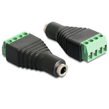 Image du produit “DeLOCK 65457 changeur de genre de câble 3.5mm 4pin Noir, Vert ”
