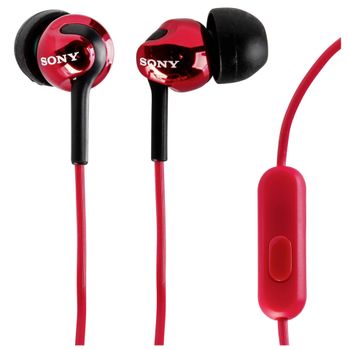 Artikelbild des Artikels “Sony MDR-EX110AP In Ear Kopfhörer kabelgebunden Rot Headset “
