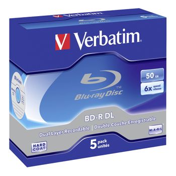 Artikelbild des Artikels “Verbatim 43748 Blu-ray BD-R DL Rohling 50GB 5 St. Jewelcase “