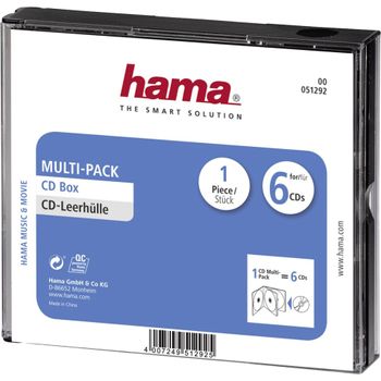 Product image of the product “Hama CD-Multipack 6 6 discs Transparent ”