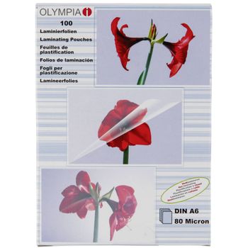 Immagine del prodotto “Olympia 1x100 DIN A6 80 micron pellicola per plastificatrice 100 pz ”