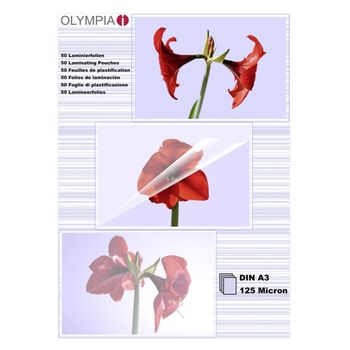 Immagine del prodotto “Olympia 1x50 DIN A3 125 micron pellicola per plastificatrice 50 pz ”