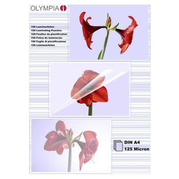 Immagine del prodotto “Olympia 1x100 DIN A4 125 micron pellicola per plastificatrice 100 pz ”