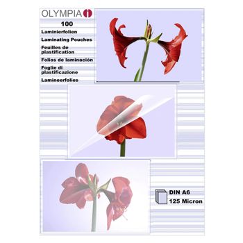 Immagine del prodotto “Olympia 1x100 DIN A6 125 micron pellicola per plastificatrice 100 pz ”