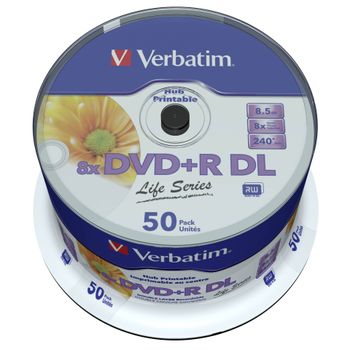 Product image of the product “Verbatim 97693 blank DVD 8.5 GB DVD+R DL 50 pc(s) ”