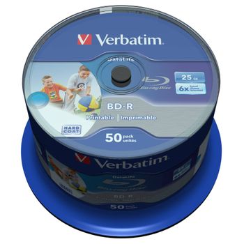 Artikelbild des Artikels “Verbatim 43812 Blu-ray BD-R SL Rohling 25GB 50 St. Spindel Bedruckbar “