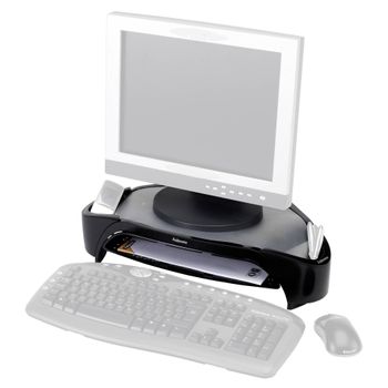 Product image of the product “Fellowes Computer Monitor Stand with 3 Height Adjustments - Smart Suites Monitor Riser Plus with Storage Area - Ergonomic Adjustable Monitor Stand for Computers - Max Weight 10KG/Max Size 21