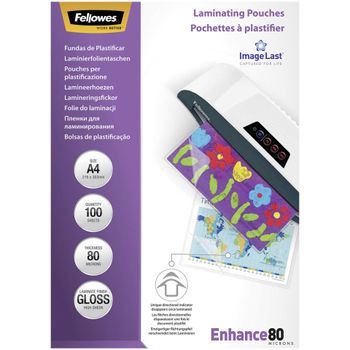 Image du produit “Fellowes Pochettes ImageLast A4 80 microns - Paquet de 100 ”