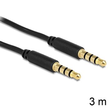 Image du produit “DeLOCK 3.5mm - 3.5mm, 3m câble audio 3,5mm Noir ”