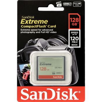 Product image of the product “SanDisk CF Extreme 128GB CompactFlash ”