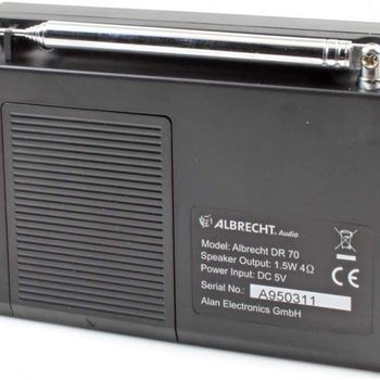 Product image of the product “Albrecht DR 70 Portable Digital Black ”
