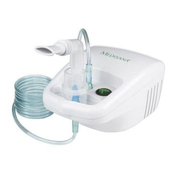 Product image of the product “Medisana IN 500 Inhalator, Kompressor Vernebler with Mundpiece and Maske for Erwachsene and Kinder, bei Erkältungen or Asthma with extra viel accessories and langem Schlauch ”