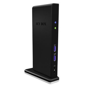 Image du produit “ICY BOX IB-DK2241AC Avec fil USB 3.2 Gen 1 (3.1 Gen 1) Type-A Noir ”