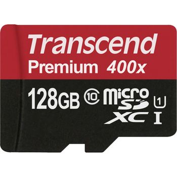 Product image of the product “Transcend microSDXC/SDHC Class 10 UHS-I 128GB with Adapter ”