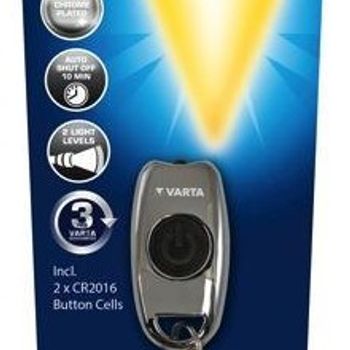 Product image of the product “Varta L.E.D. METAL KEY CHAIN LIGHT Chrome Keychain flashlight LED ”