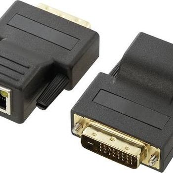 Product image of the product “Renkforce RF-569616 cable gender changer RJ-45 DVI-D 29 pin Black ”