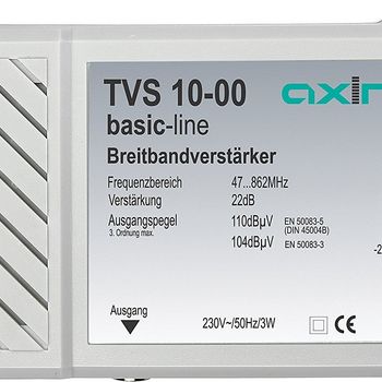 Product image of the product “Axing TVS 10-00 TV signal amplifier 47 - 862 MHz ”