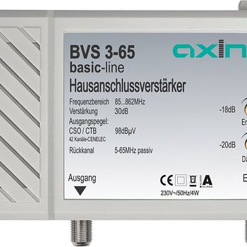 Product image of the product “Axing BVS 3-65 TV signal amplifier ”