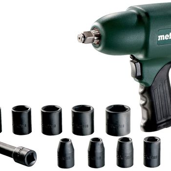 Product image of the product “Metabo DSSW 360 Set 604118500 Druckluft-Schlagschrauber Werkzeugaufnahme: 1/2\  (12.5 mm) Außenvierkant Drehmoment (max.): 360 Nm ”