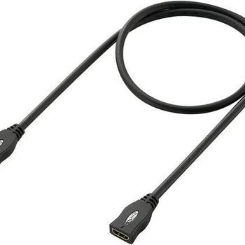 Artikelbild des Artikels “SpeaKa Professional HDMI Verlängerungskabel HDMI-A Buchse, HDMI-A Buchse 1.00m Schwarz SP-1793612 4K UHD, Audio Return Channel “